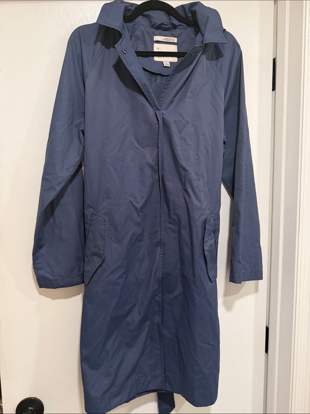 A New Day Women’s Hooded Trench Raincoat Size Medium Like New